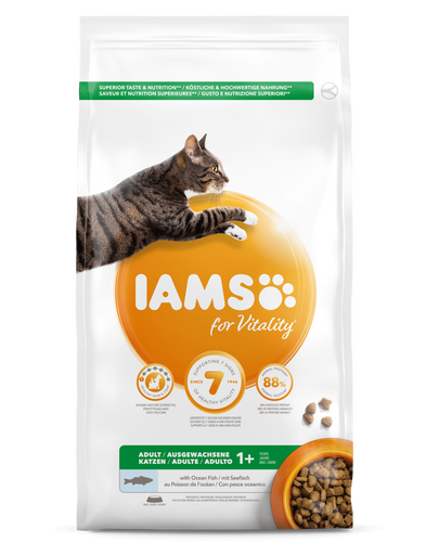 IAMS for Vitality pentru pisici adulte, cu pește oceanic 3 kg