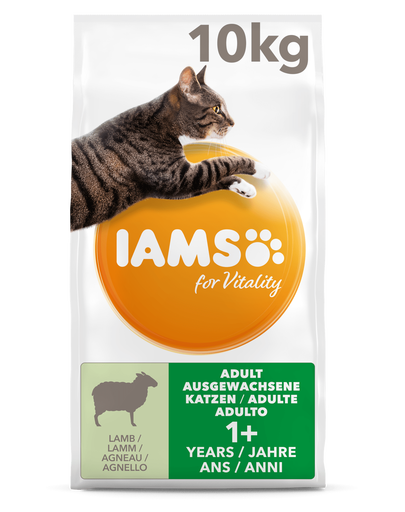 IAMS for Vitality Hrana uscata pentru pisici adulte, cu miel 10 kg