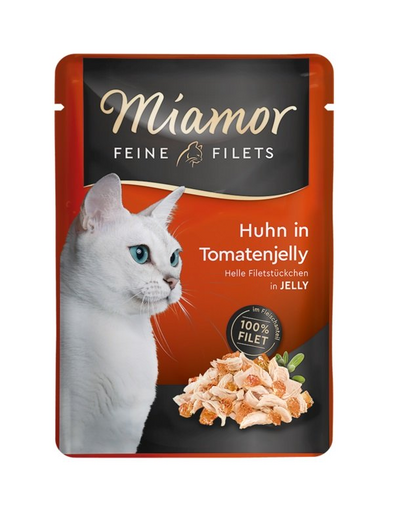 MIAMOR Feline Filets plic hrana pisici, pui si rosii 6x100 g
