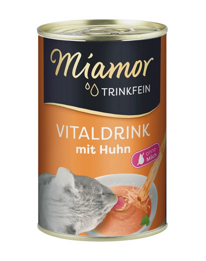 MIAMOR Trinkfein Supa hidratare pisici, cu pui 12x135 g