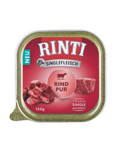 RINTI Singlefleisch Beef conserve cu vita, pentru caini 20x150g