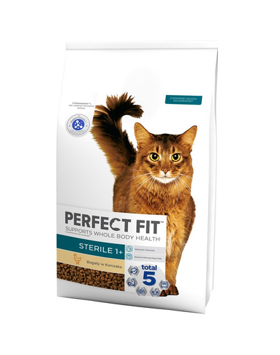 PERFECT FIT Sterile 1+ Bogata Hrana uscata pisici sterilizate, cu pui 7 kg bogata imagine 2022