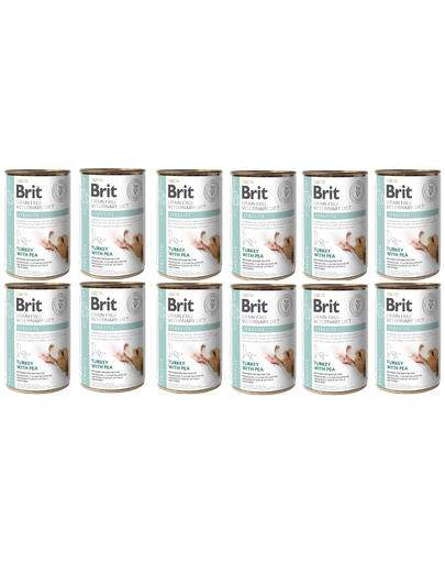 BRIT Veterinary Diet Struvite Turkey&Pea afectiuni tract urinar 12×400 g hrana dietetica pentru caini 12x400 imagine 2022