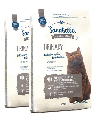 SANABELLE Hrana uscata pentru pisici adulte cu probleme urinare 20 kg (2 x 10 kg)