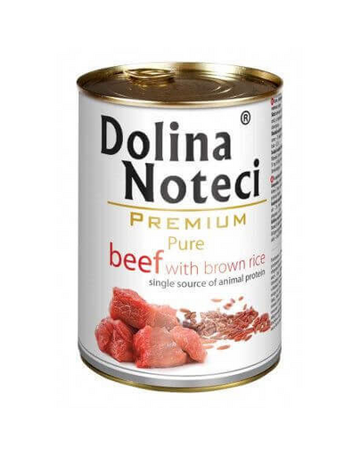 DOLINA NOTECI Premium Pure cu vită și orez brun 800g