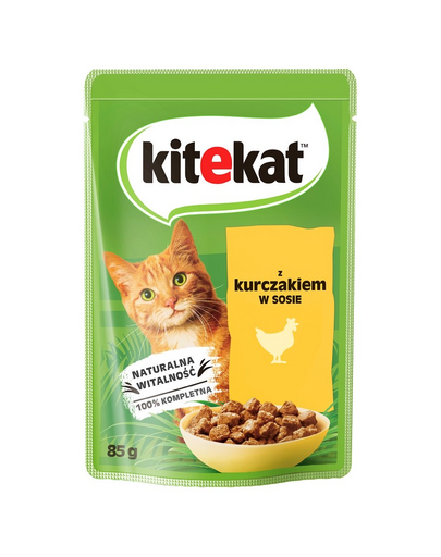 KITEKAT Pui in sos 28x85 g hrana pisici adulte