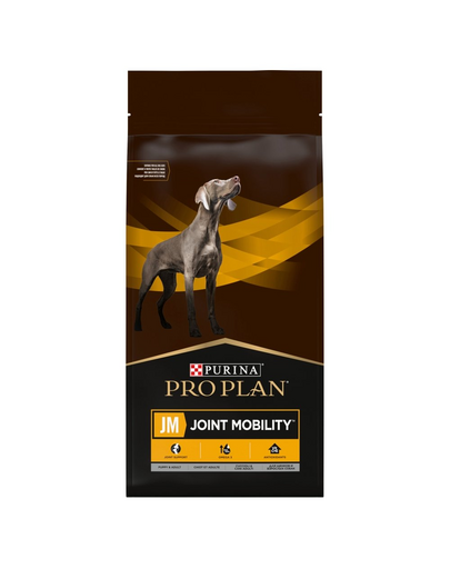 PURINA Pro Plan Veterinary Diets Canine JM Joint Mobility hrana uscata dietetica pentru caini cu probleme musculo-scheletice 12 kg câini