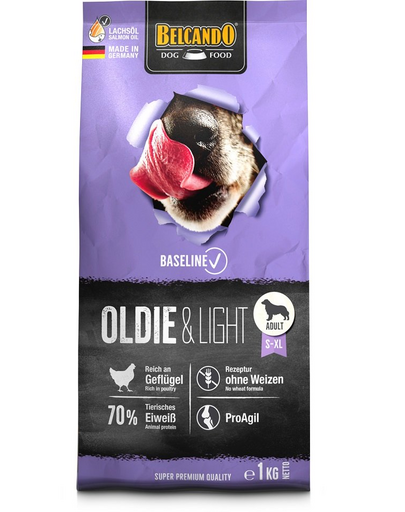 BELCANDO Baseline Oldie & Light Hrana uscata caine senior 1 kg