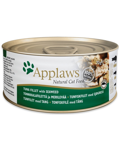 APPLAWS Cat Conserve pisica, cu ton si alge marine 24x70 g