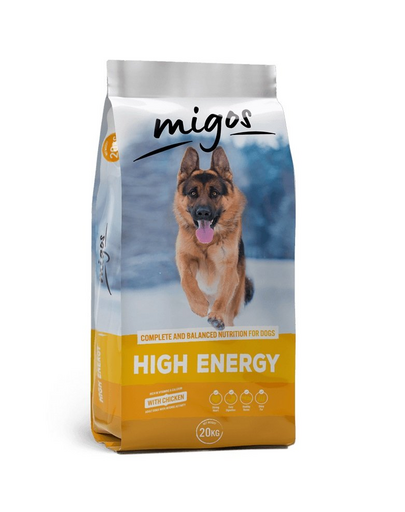 MIGOS High Energy 20 kg hrana caini activi