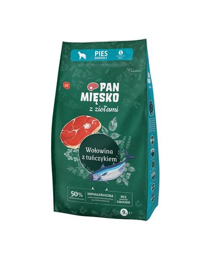 PAN MIĘSKO hrana caini rase mici S 9 kg ierburi aromatice, vita si ton aromatice