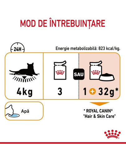 ROYAL CANIN Hair&Skin hrana umeda in aspic pisica pentru piele si blana sanatoase, 12 x 85 g
