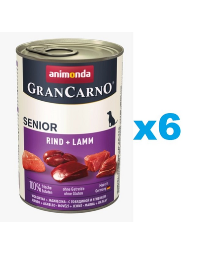 ANIMONDA Grancarno Senior Hrana umeda cu miel si vitel pentru caini senior 6 x 800 g 800 imagine 2022