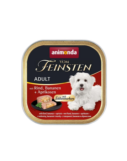 ANIMONDA Vom Feinsten Adult 150g pate caini adulti, cu vita, banane si caise