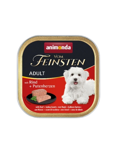 ANIMONDA Vom Feinsten Classic vită și inimi cu curcan 150 g