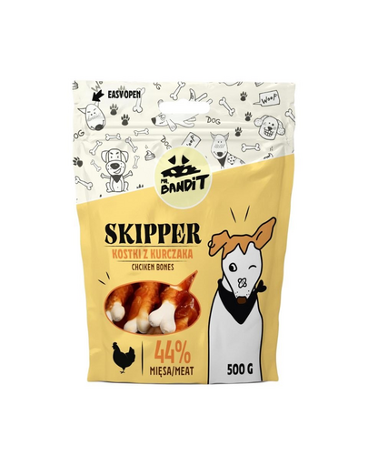 MR. BANDIT Skipper Cuburi snack de pui pentru caini 500 g