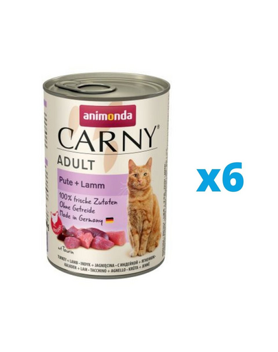 ANIMONDA Carny Adult curcan si miel, conserve pisici 6 x 400 g