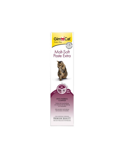 GIMCAT Every Day Malt-Soft Paste Extra 20 g pasta eliminare bezoare, pisici