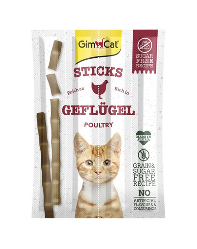 GIMCAT Sticks Poultry 4buc Snack pentru pisici, cu pasare 4BUC