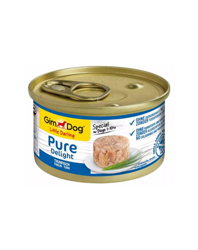 GIMDOG Pure Delight Tuna 85 g ton pentru câini adulți de rasă mică