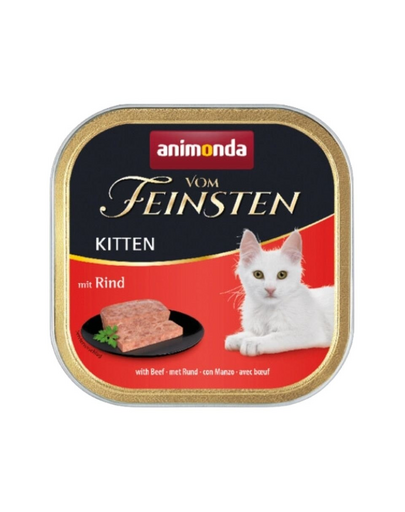 ANIMONDA Vom Feinsten Kitten hrana umeda pentru pisoi, cu vita 100 g
