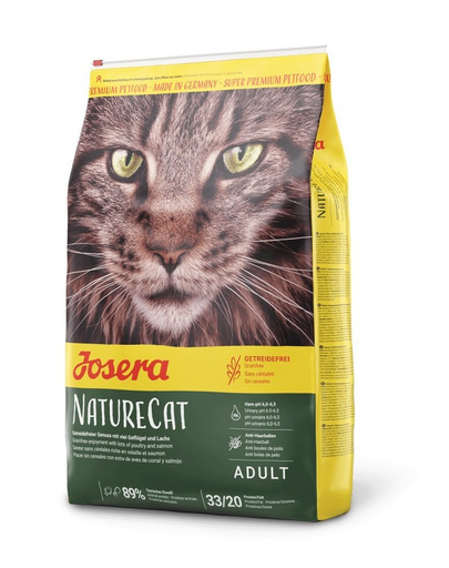 JOSERA Nature Cat hrana fara cereale pentru pisici 10 kg + Multipack Pate 6x85 g pate mix arome GRATIS