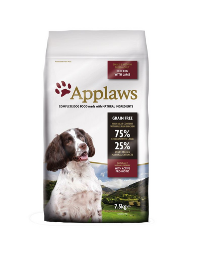 APPLAWS Small & Medium Breed 15 kg Lamb hrană uscată pentru câini adulți de talie mică și mijlocie miel