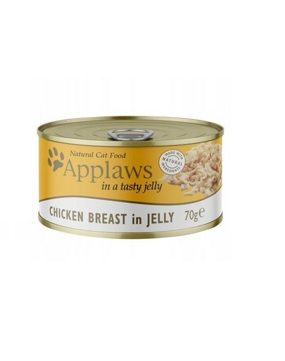 APPLAWS Cat Tin Chicken in Jelly 6x70g pui in aspic, hrana umeda pisica