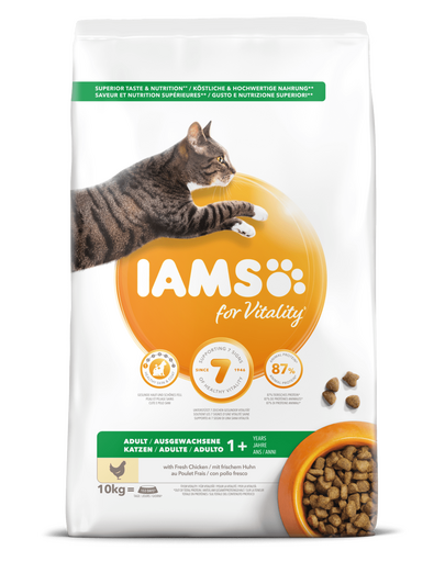 IAMS for Vitality pentru pisici adulte, cu pui 10 kg