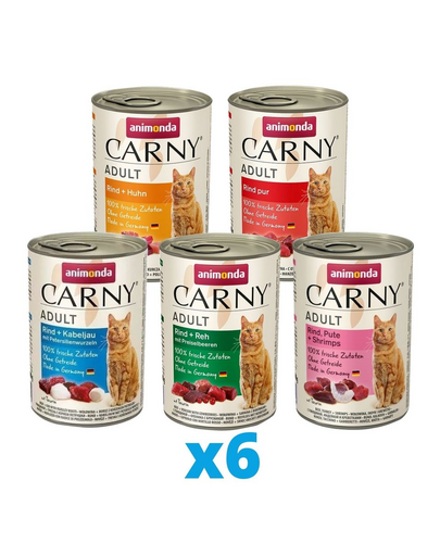 ANIMONDA Carny MIX hrana umeda pentru pisici 30 x 400 g