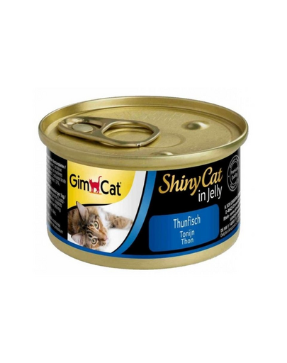 GIMCAT Shiny Cat Tuna in Jelly 70 g ton in aspic, hrana umeda pisica