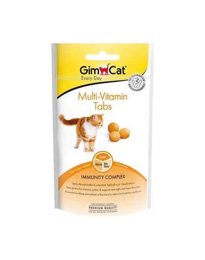 GIMCAT Every Day Tabs Multi-Vitamin 40 g tratament cu vitamine pentru pisici