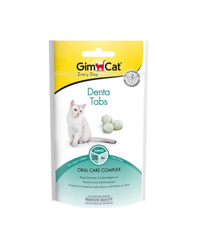 GIMCAT Every Day Tabs Denta 40 g recompensa pisici igiena orala