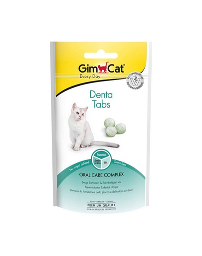 GIMCAT Every Day Tabs Denta 40 g recompensa pisici igiena orala