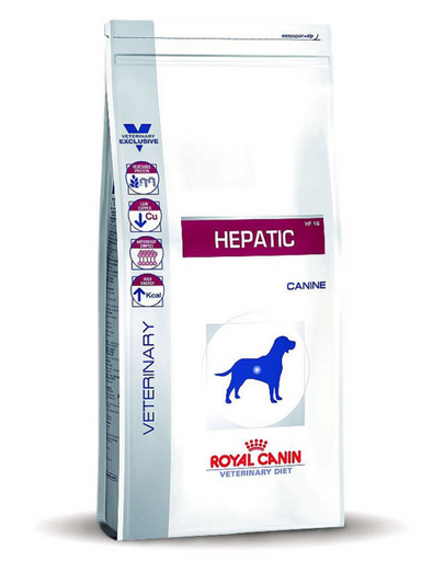 ROYAL CANIN Dog Hepatic hrana dietetica pentru caini adulti cu afectiuni hepatice 1.5 kg