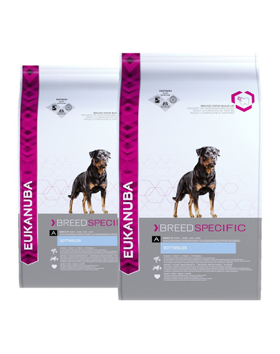 EUKANUBA Breed Specific Hrana uscata pentru cainii adulti rasa Rottweiler 24 kg (2 x 12 kg)