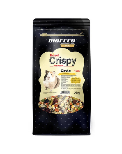 BIOFEED Royal Crispy Hrana premium pentru porcusori de Guineea 2 kg
