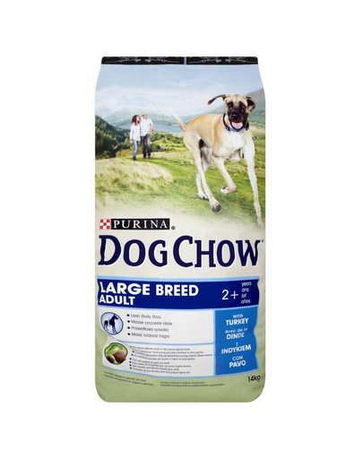 Purina Dog Chow Adult Large Breed hrana uscata caini adulti de talie mare, curcan 14 kg