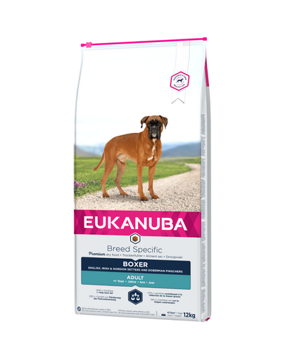 EUKANUBA  Breeds Specific hrana uscata pentru cainii adulti rasa boxer 12 kg