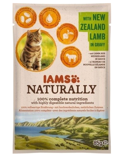 IAMS Naturally Adult cu Miel din Noua Zeelandă, în Sos 85 g