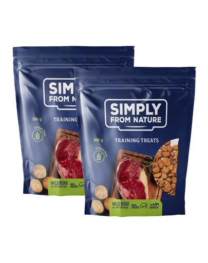 SIMPLY FROM NATURE Recompensa caine, cu mistret 2x300g