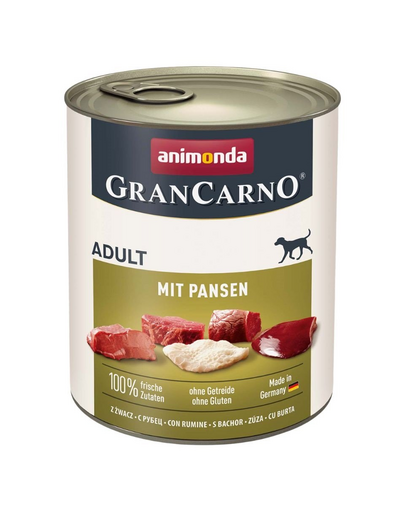 ANIMONDA GranCarno Adult with Tripe 800 g hrana cu rumen, caini adulti