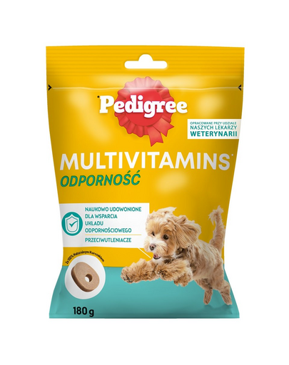 PEDIGREE Multivitamins Immunity Snack pentru caini adulti, aroma pui 6x180 g