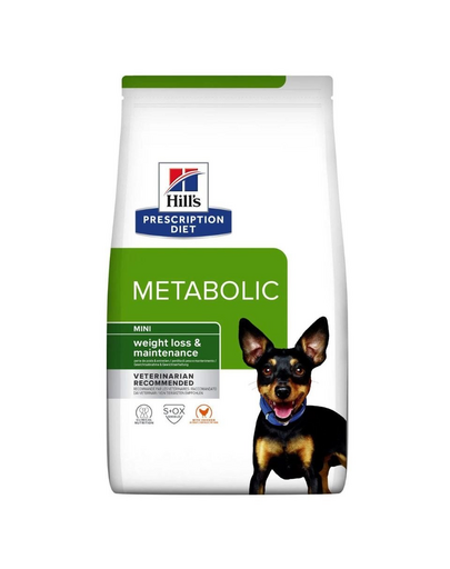 HILL'S Prescription Diet Canine Metabolic Mini 6 kg dieta veterinara caini talie mica afectiuni metabolice