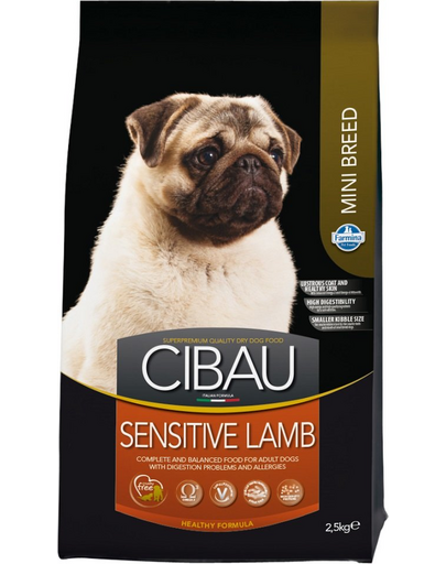FARMINA Cibau Sensitive Lamb MINI hrana caini rasa mica cu sistem digestiv sensibil, miel 2,5 kg