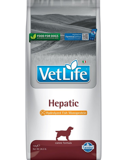 FARMINA Vet Life Dog Hepatic 12 kg Hrana pentru caini cu insuficienta hepatica