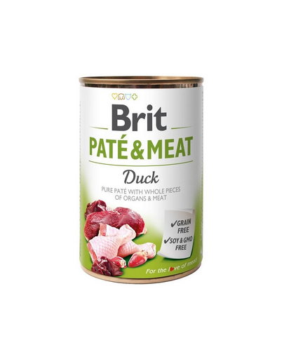 BRIT Pate&Meat duck 400 g Hrana umeda caine, pateu rata