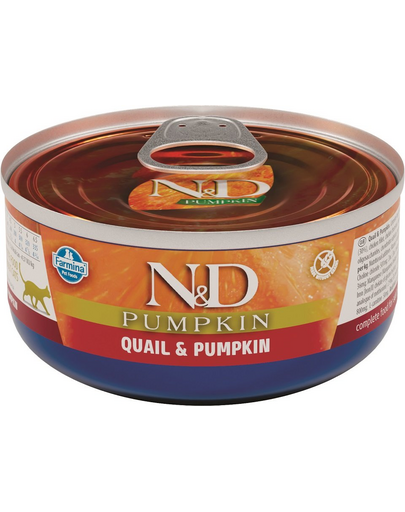 FARMINA N&D Pumpkin Free Grain cu prepeliță și dovleac 80 g