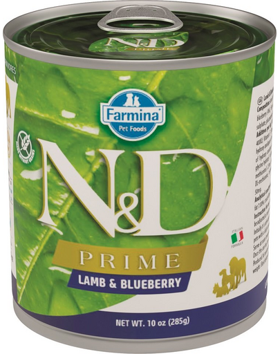 FARMINA N&D Prime - Hrană umedă pentru câini cu miel & afine 285 g