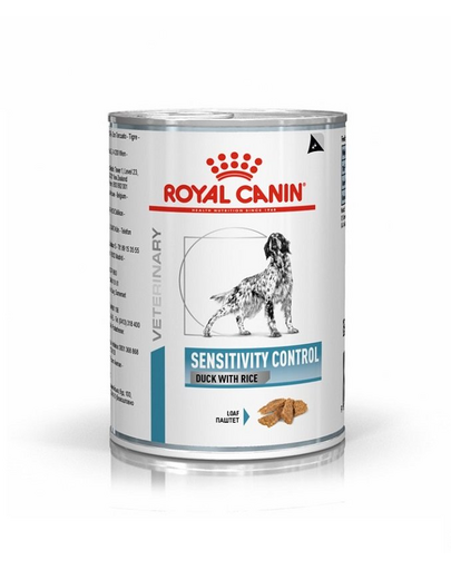 ROYAL CANIN Dog sensitivity control duck 6 x 410 g hrană umedă pentru câini adulți cu reacții adverse la alimente